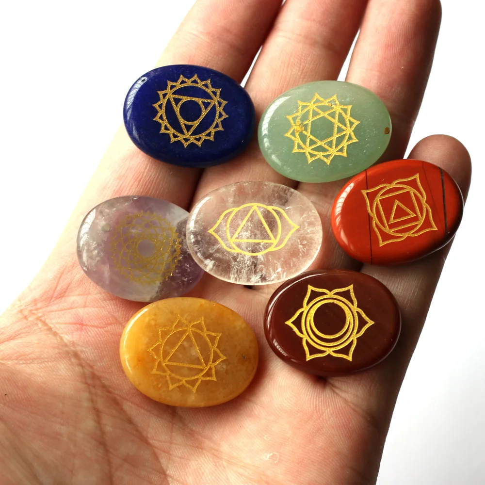 Vermögen erzählen Runes Divination Rune Stein Spirituelle (7 Stück) – Bild 2