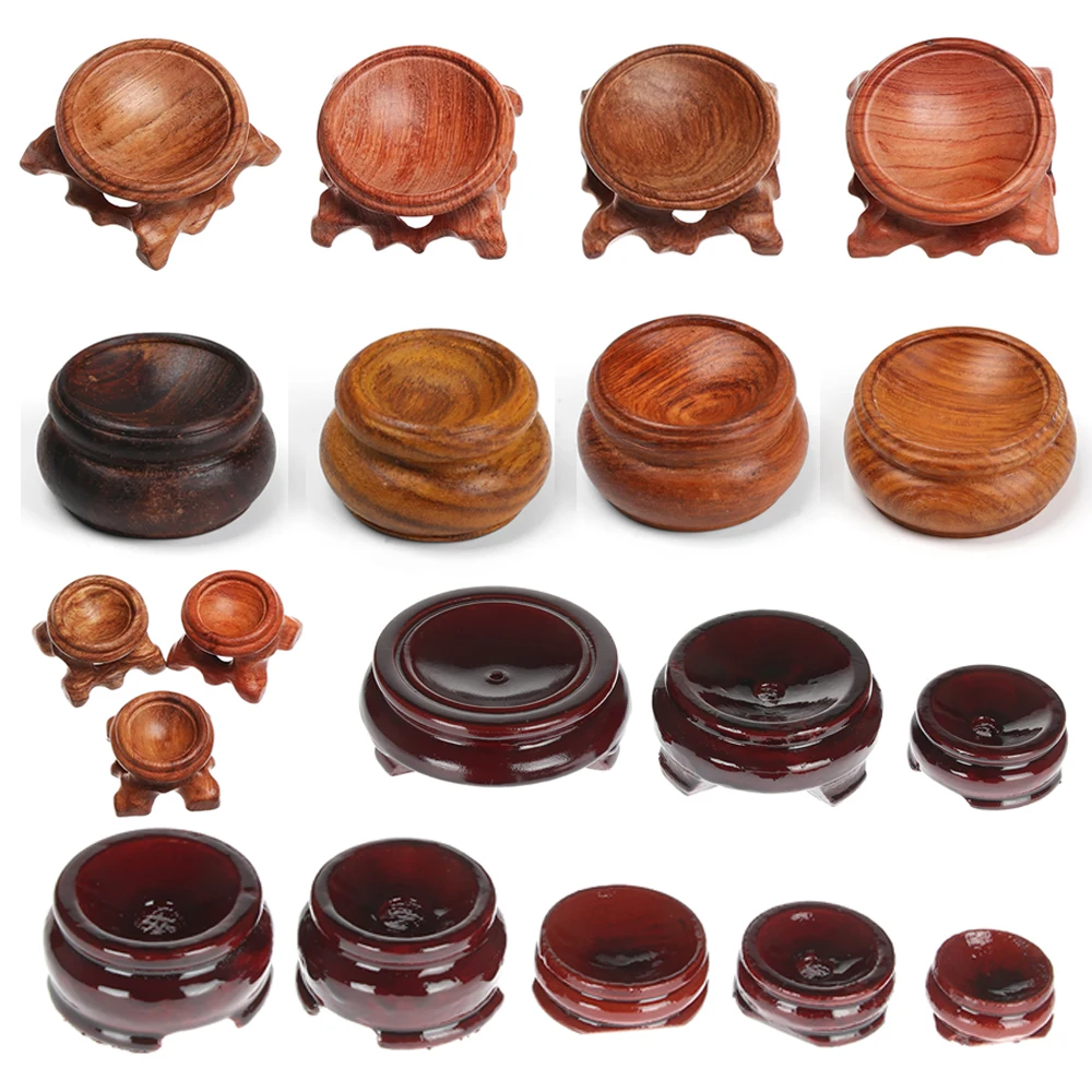 Figurine Kristall Ball Basis Handwerk Desktop Ornamente Fotografie Requisiten Display-ständer Kugel Stein