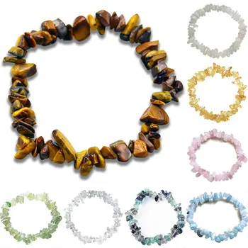 Natürliche Unregelmäßige Stein Armband Handgemachte Perlen Edelstein Einfache Delica Armbänder Für Frauen Boho
