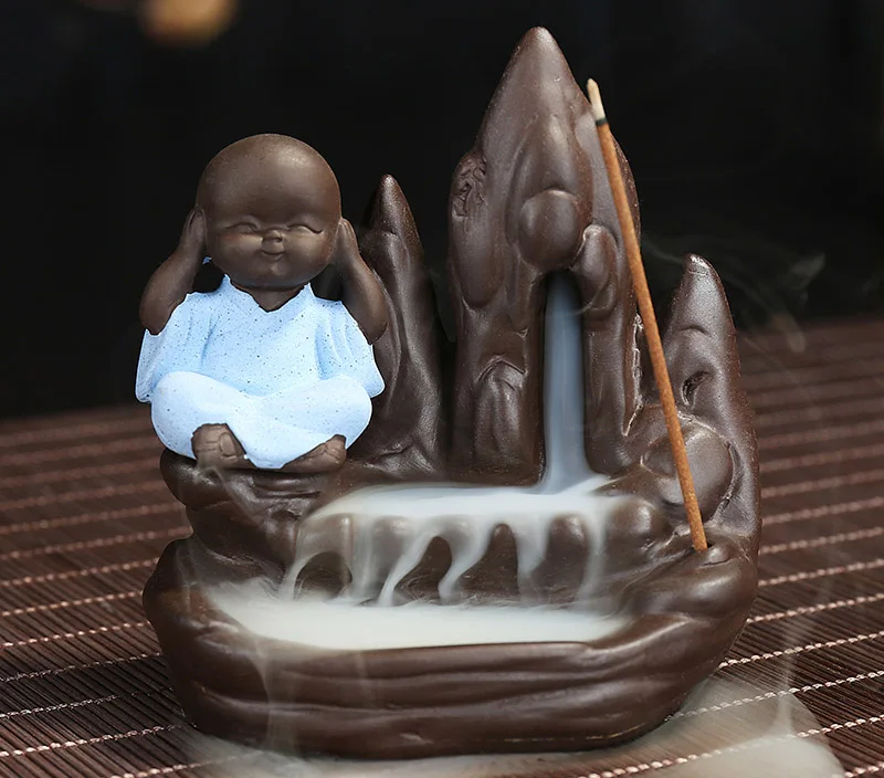 Weihrauch Brenner, Kreative Wohnkultur Der Kleine Mönch Kleine Buddha – Bild 4