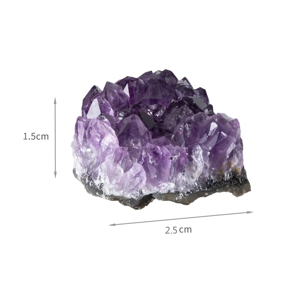 Natürliche Quarz Kristall Brasilianische Amethyst Cluster Druzy Geode Probe Steine 2-2,5 cm