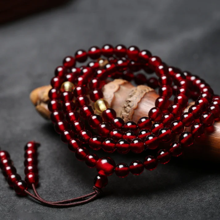 108 gebet Runde Perlen Frauen Männer Armband 8mm Buddhismus Halskette – Bild 4