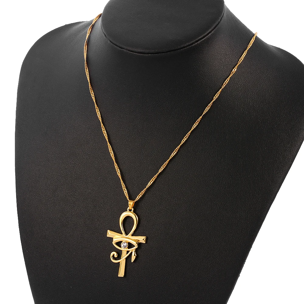Auge des Horus Ägypten Mode Charm Anhänger Ankh Kreuz Religiöse – Bild 6
