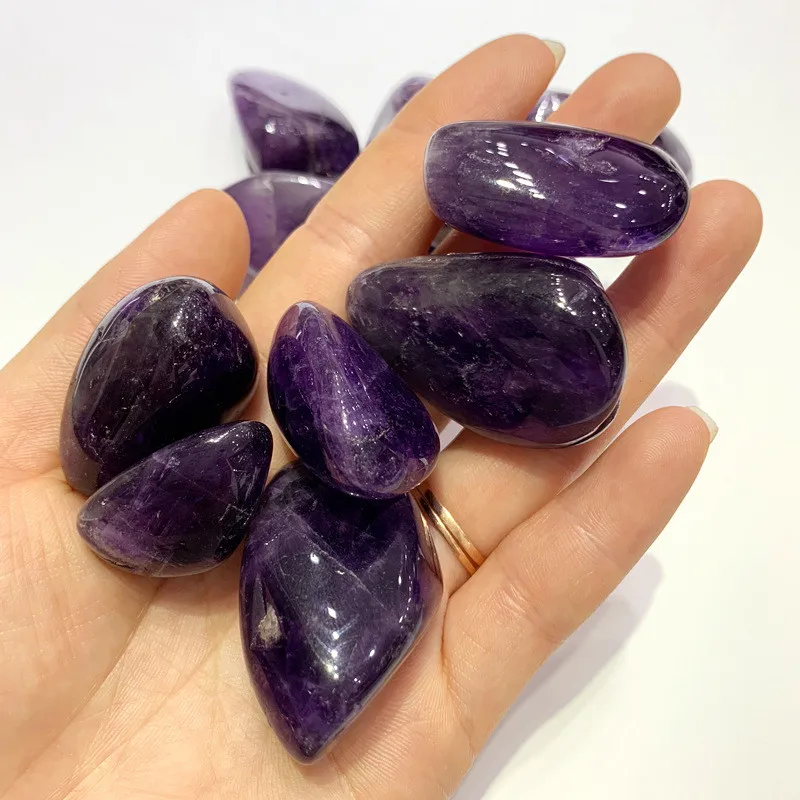 100 g GROSSER natürlicher Amethyst-Stein, Amethyst-Kies, Bergkristall, Quarz, roher Edelstein, Mineralprobe