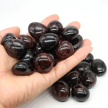 Natürliche Granat getrommelte Steine kristalle Quarz Bulk Erz Kies Probe Energie Mineral Tank Aquarium Garten