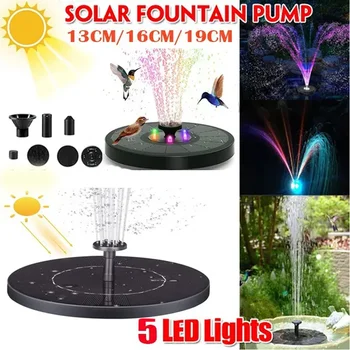 Solar-Brunnenpumpe, energiesparende Pflanzen, Bewässerungsset, bunter Solarbrunnen, Vogelbad, Brunnen