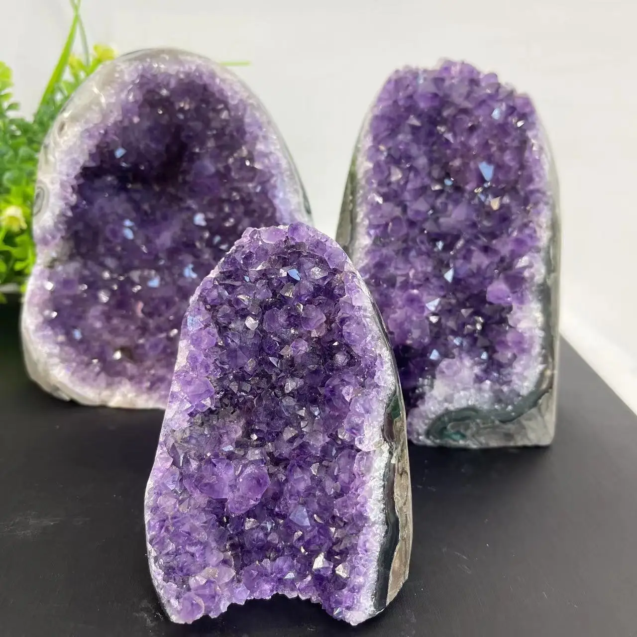 Natürliche Kristall Cluster Amethyst Stein Geode Rohquarz Mineralien Echte Uruguay Home Dekoration Spirituelle