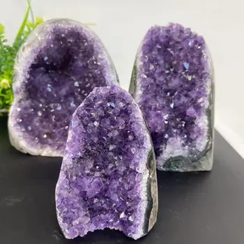 Natürliche Kristall Cluster Amethyst Stein Geode Rohquarz Mineralien Echte Uruguay Home Dekoration Spirituelle