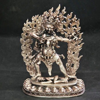 Alte Ekajati-Statue, tibetisch-buddhistische Einhaarige Mutter-Dharma-Schutzgöttin, Nepalische tantrische