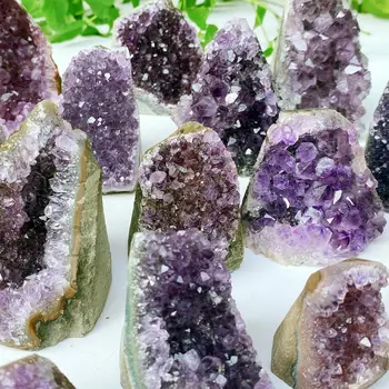 Amethyst-Kristallcluster aus Uruguay | Tiefviolette Farbgeode, einzigartiges Probe für Sammlerstücke