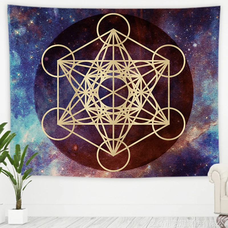 Ashou Böhmen Wandteppich Wandbehang Dekor böhmische Vorhänge Boho – Bild 2
