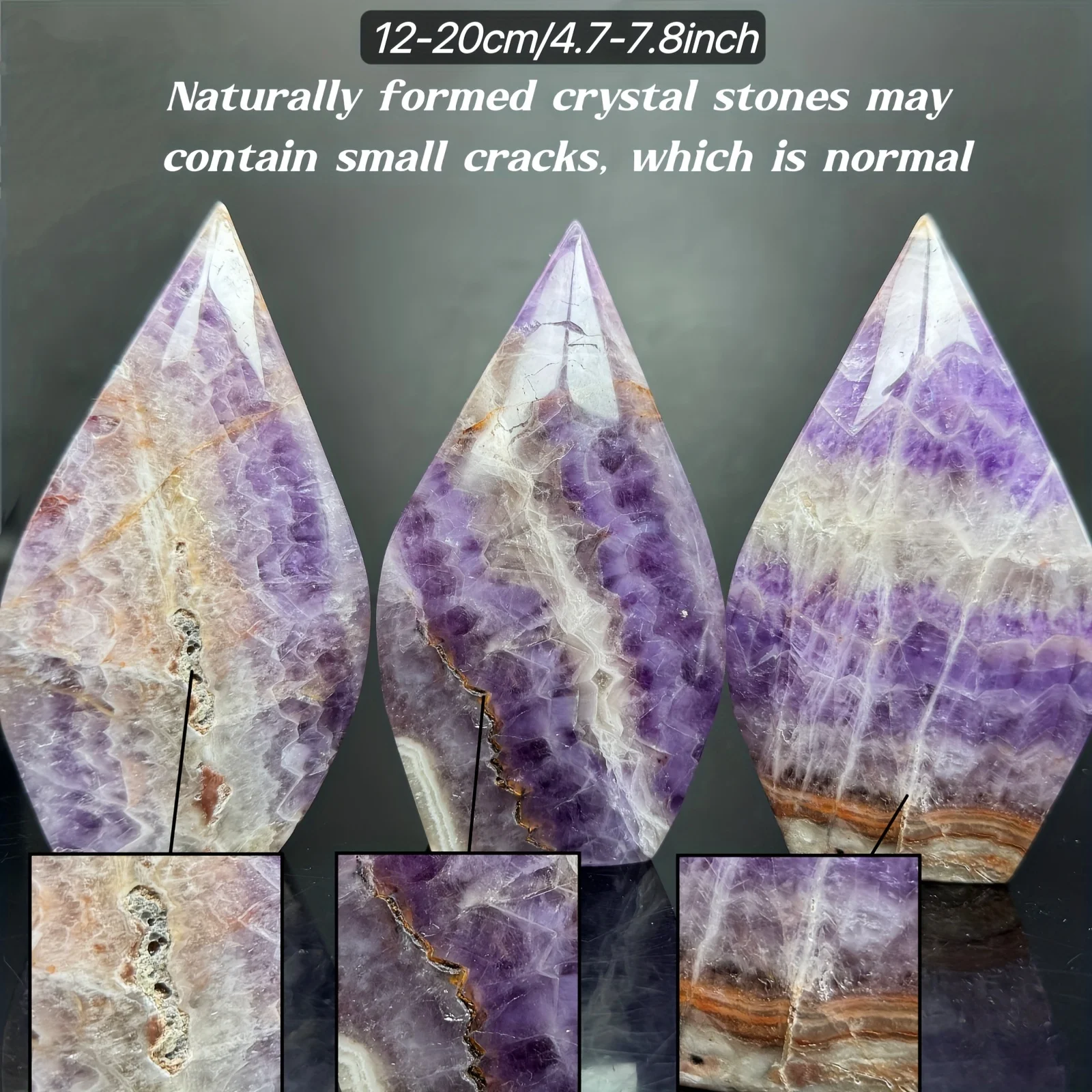 Natürliche Amethyst Achat Kristall dekoration, geeignet – Bild 5
