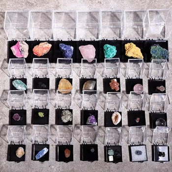 Natürlicher Mineralkristall, Mineralkristall, Rohstein, geologische Wissenschaft, Bildung, Proben, Sammlung