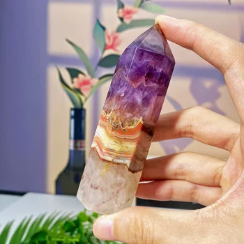 Zufällige Amethyst Achat Punkt natürlichen Kristall Punkt, Szene Dekoration, Desktop-Dekoration, Kristall