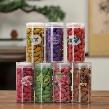 Flaschenpaket mit Geschmacksrichtung zur Auswahl, natürlicher Rauch, Rückfluss, Weihrauchkegel (80 Stück)