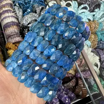 Naturstein 11*13mm facettierte Armbänder Lapis Labradorit Kristall rot Jaspis Achat Howlite Rhodonit Unakite