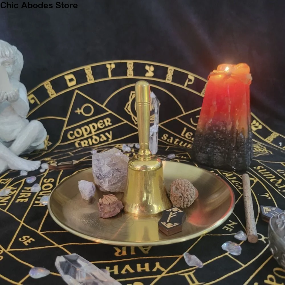 Pentagramm Altar Ritual Brennplatte aus Edelstahl 14cm - Robuste Mehrzweck-Altarschale für rituelle Zwecke