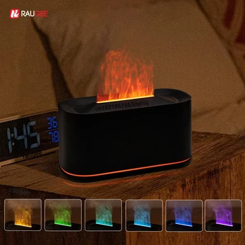 Aroma-Luftbefeuchter, Mini-Luftbefeuchter für Zuhause, Schlafzimmer, Flamme, ätherische Öle, Diffusor