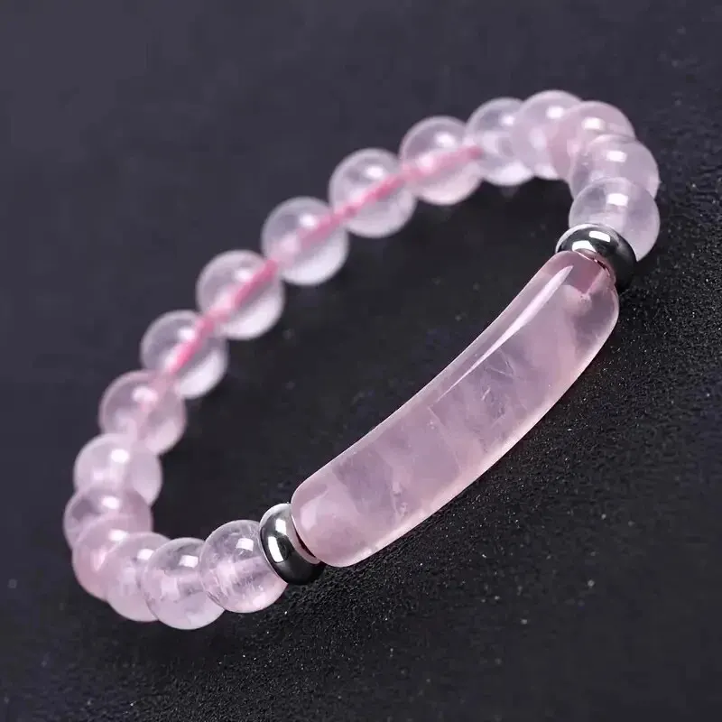 Armband aus Natursteinperlen, handgefertigter dekorativer Schmuck – Bild 4