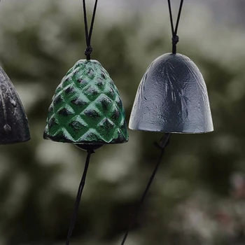 Japanische Eisen-Windspiele für Außenbereich, Windglocke für Haus und Garten, Ästhetischer Hängeschmuck