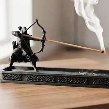 Räucherstäbchenhalter 3D-Gedruckter Bogenschütze Fantasy Coole Spirituelle Wohndeko Zen-Stäbchenhalter