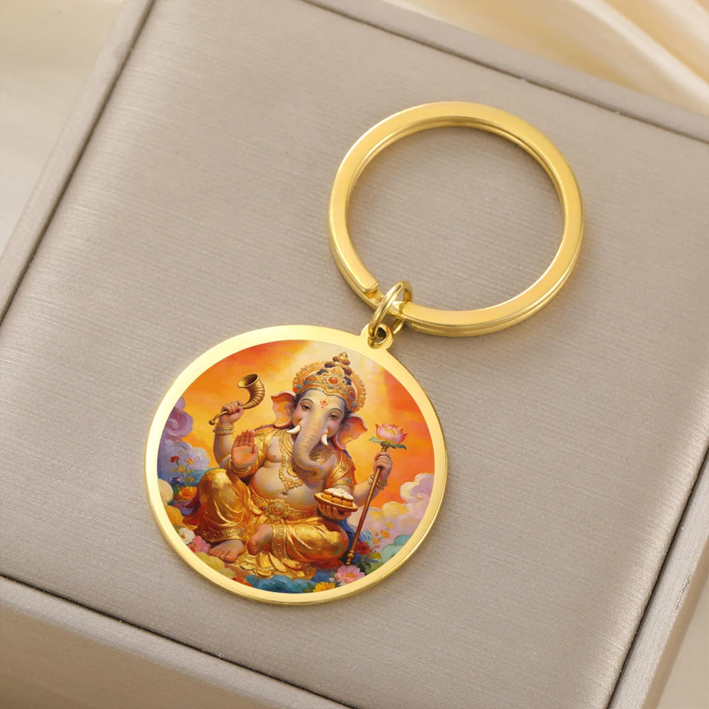 Dawapara Hindu-Gott Amulett Herr Ganesha Schlüsselanhänger Shiva – Bild 5