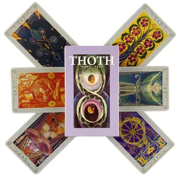 Thoth-Tarotkarten, ein 78-teiliges Orakel-Deck, englische Divination Edition, Brettspiele