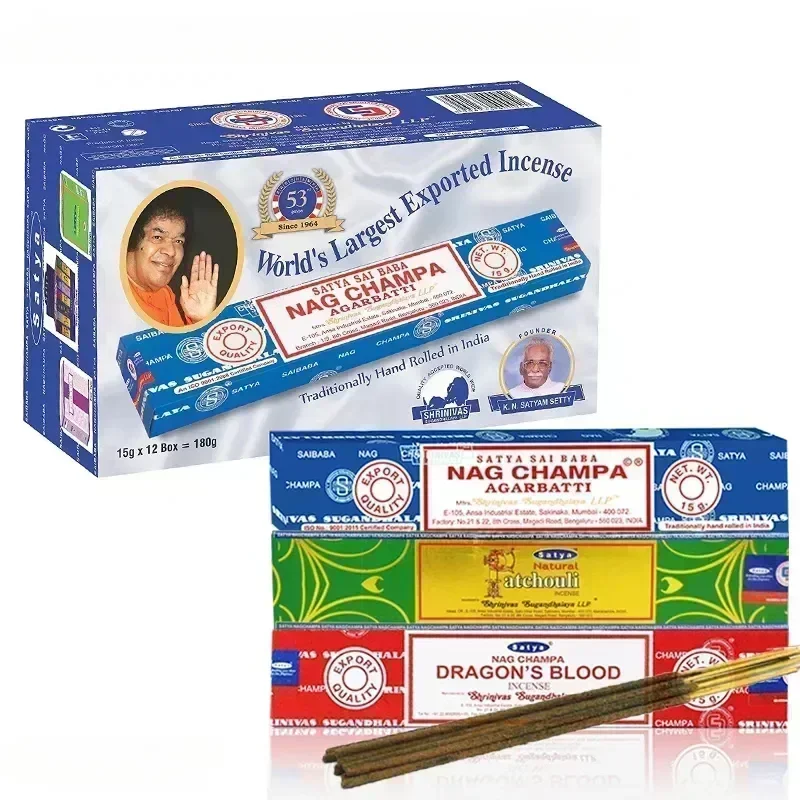 India Stick Räucherstäbchen, weißer Salbei, Sandelholz, natürlicher – Bild 2