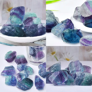 Natürliche Farbe Fluorit Kristall Mineralien Landschaft Gestein Probe Mineral dekorative Masse unregelmäßige