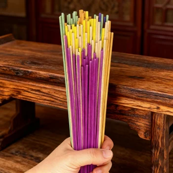 Natürliche Räucherstäbchen Sandelholz Lufterfrischer Yoga Meditation Aromatisch 270mm Extra Lang (Bambusfrei)