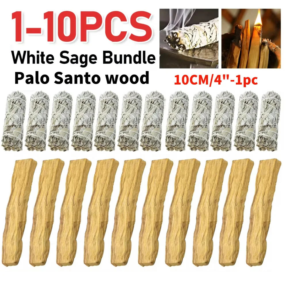 Palo Santo Holz Meditation Weihrauch Weißer Salbei Reines Gras Bündel für Zuhause Gras Weihrauch Tragbare