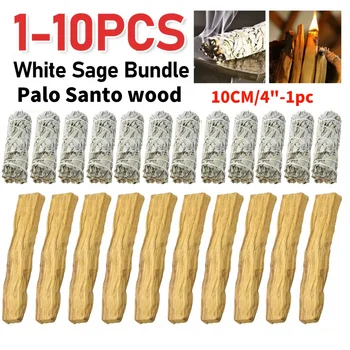 Palo Santo Holz Meditation Weihrauch Weißer Salbei Reines Gras Bündel für Zuhause Gras Weihrauch Tragbare