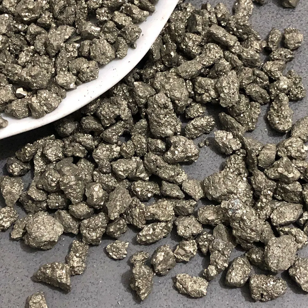 Natursteine, Chalkopyrit, Pyrit, Rohstein, Chips, Kies, Narren – Bild 4