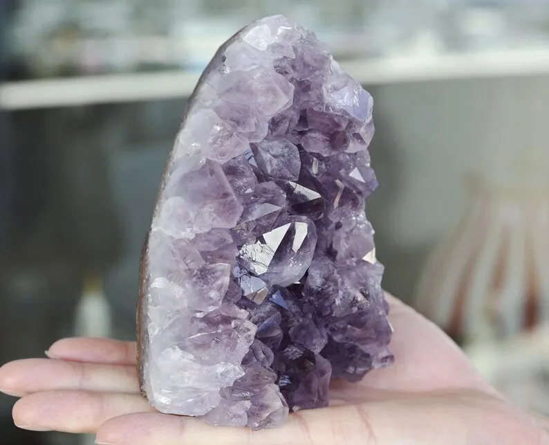 Amethyst-Kristallcluster aus Uruguay | Tiefviolette Farbgeode – Bild 6