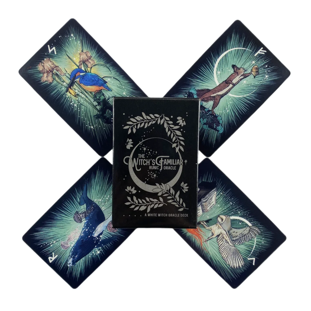 Hexen-Familien-Rune-Orakel 24 Karten Indie Tarot-Deck Runen – Bild 3
