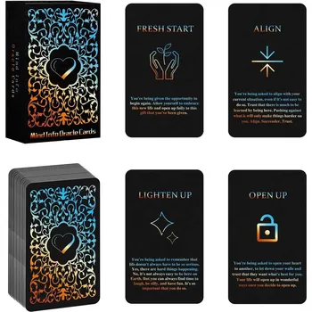 48 Tarot-Karten-Set, 13 x 8 cm großes Mind Info Oracle Deck, spirituelle Einblick-Tools für Leben