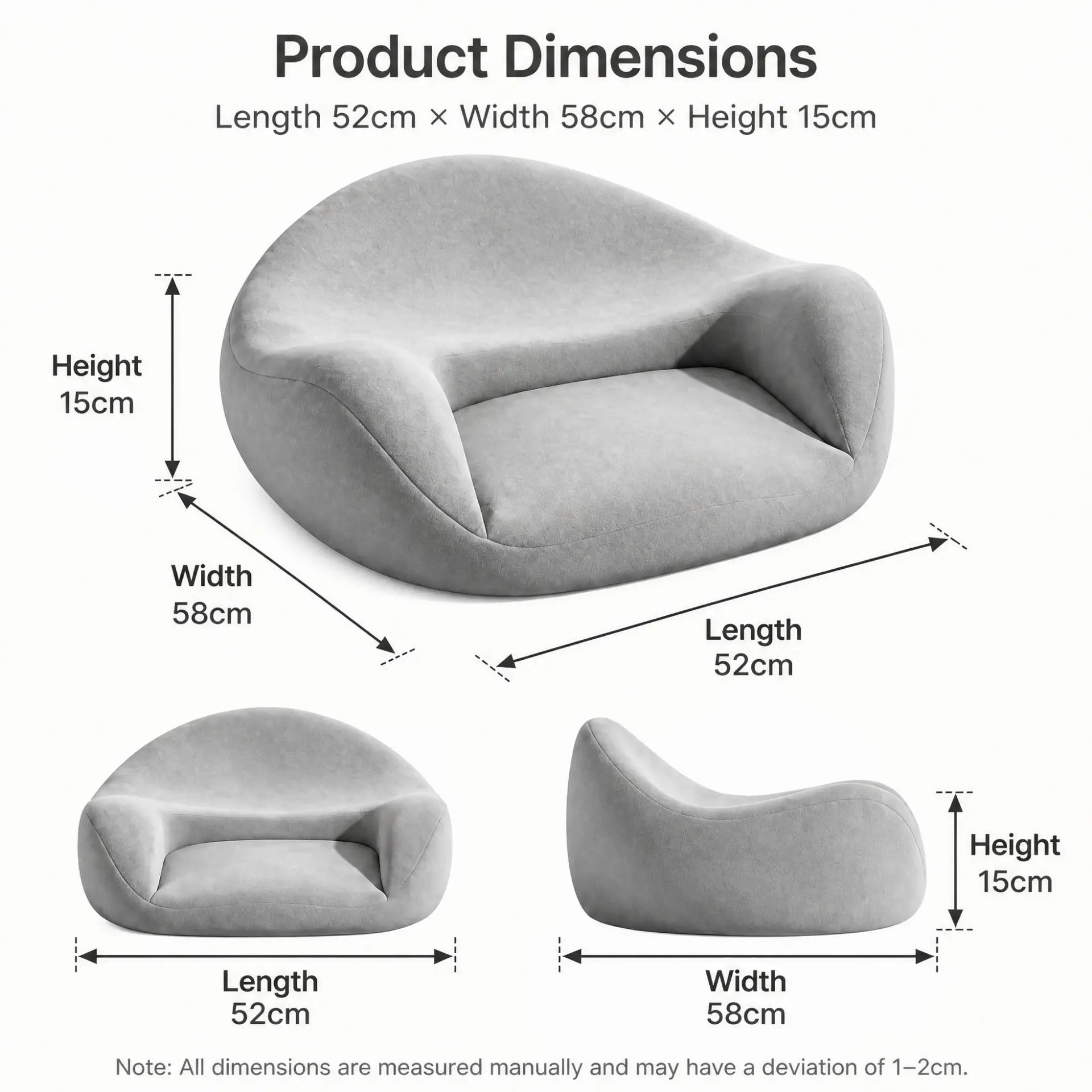 Ergonomisches Meditationskissen, Meditations-Futon, Meditationskissen – Bild 2