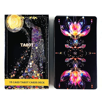 Tarot-Deck, ein 78 Stück Tarot-Karten, vorhersagende Wahrsagerei, Oracle-Karten, Brettspiel