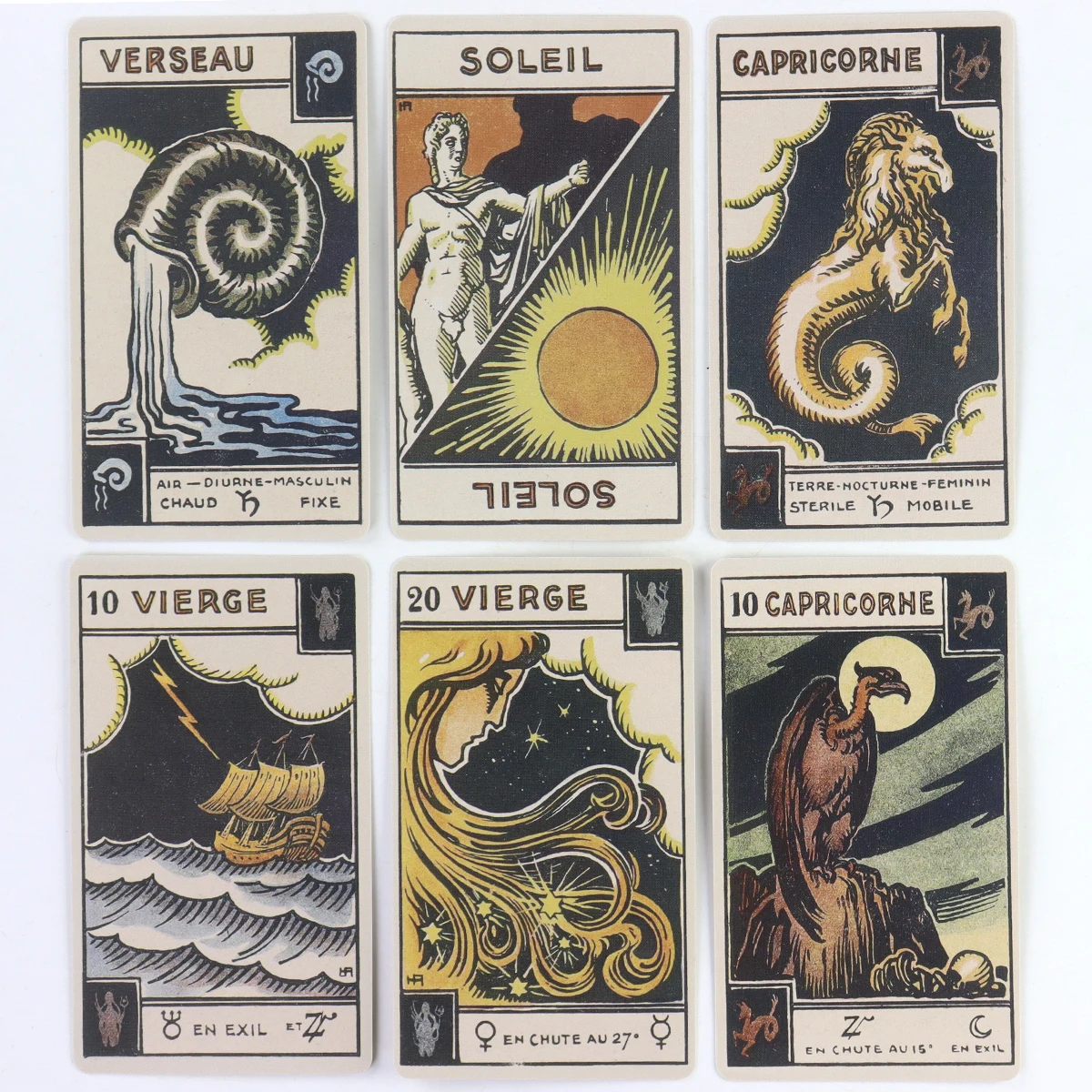 Astrologisches Sternzeichen-Tarot-Kartendeck, „Le Tarot Astologic“ – Bild 6