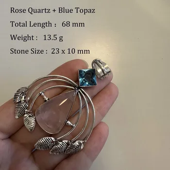 Echter Citrin-Tigerauge-Achat-Jaspis-Anhänger als Geschenk für Frauen