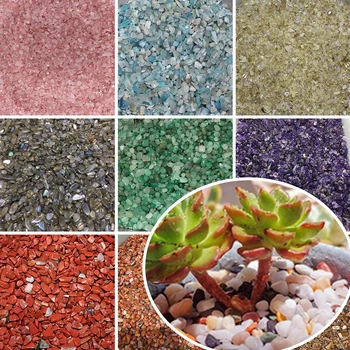 100 g/Beutel Natursteine Kies Achat Kristalle Bulk polierte Steine Felsen Edelsteine für Gartenarbeit