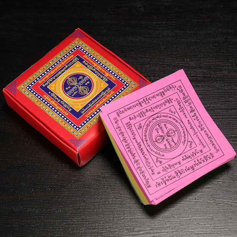Traditionelles Volksritual: Bedrucktes Mantra-Papier, 280 Blatt pro Bündel, für Outdoor-Ritualen