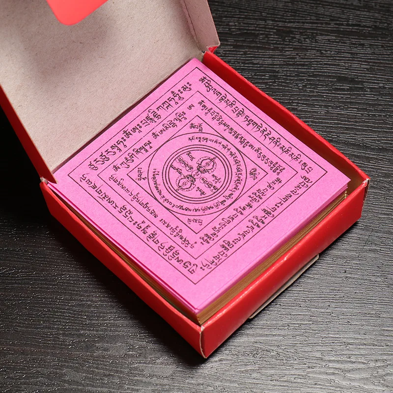 Traditionelles Volksritual: Bedrucktes Mantra-Papier, 280 Blatt pro – Bild 4