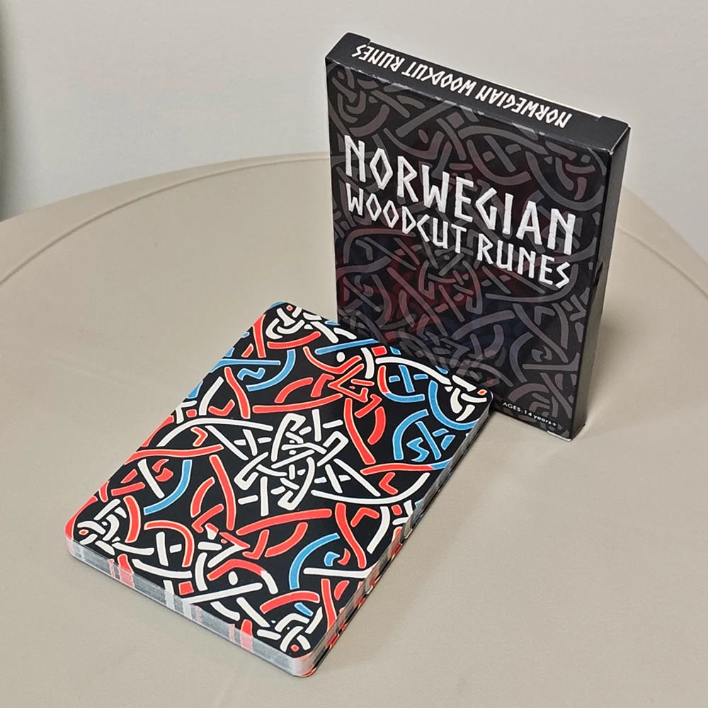 Norwegisches Holzschnitt-Runen-Deck, 24-Karten, Oracle-Deck, 10,4 x – Bild 6