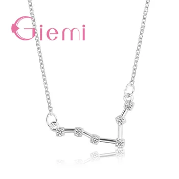Astrologie Sternzeichen Erklärung Anhänger Halskette Frauen Konstellation Horoskop Jungfrau Leo 925 Sterling