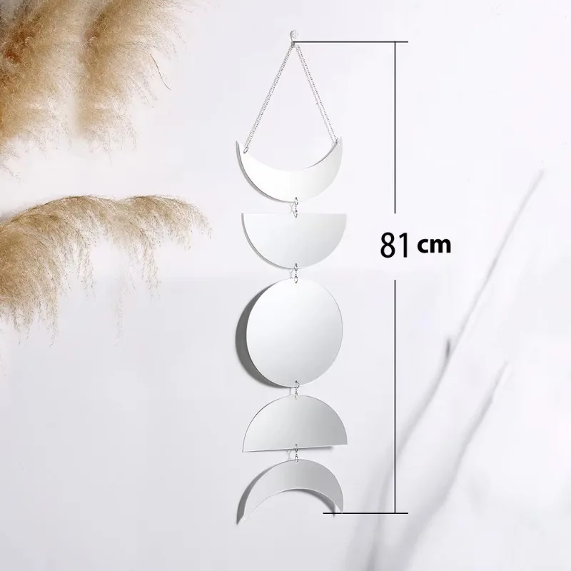 Nordic Minimalistischen Acryl Sonne Und Mond Wand Spiegel Trendy Ins – Bild 5
