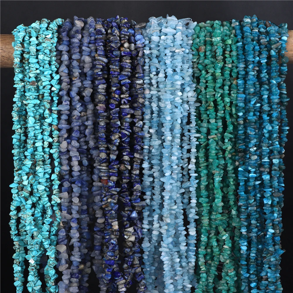 Natürliche Kies Stein Perlen Lapis Lazuil Bostwana Sodalith Chips Perle für Halskette Ohrringe Armbänder