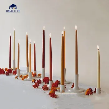 Hochzeitsbankett Hohe Stabkerzen - 30CM Unparfümierte Dinnerkerze - Paraffinwachs (4 Stück)
