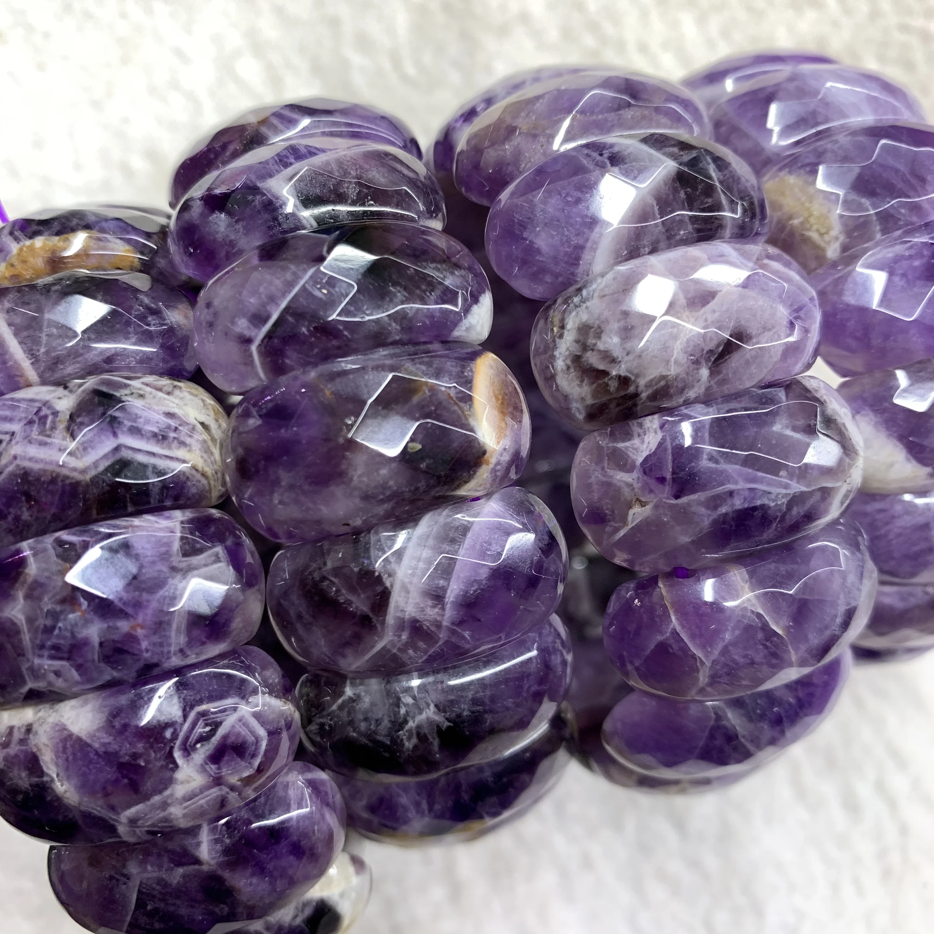 Natürliches Amethyst-Edelstein-Armband, Perlenschmuck, Energie – Bild 2