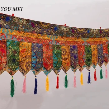 Tibetische Gebetsflagge, fünffarbiger Vorhang, buddhistischer Altar, acht verheißungsvoll, 5 m, Vorhang